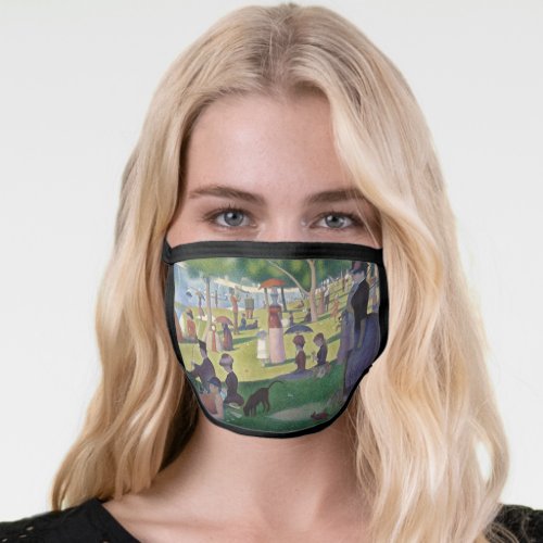 Sunday Afternoon Seurat Neo Impressionist Painting Face Mask