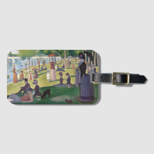 Sunday Afternoon Seurat Neo Impressionist Painting Luggage Tag