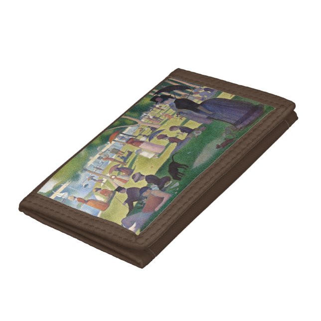 Sunday Afternoon Seurat Neo Impressionist Painting Trifold Wallet (Bottom)