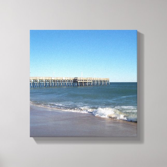 Sunday at Sandbridge in Virginia Beach Canvas Print (Front)