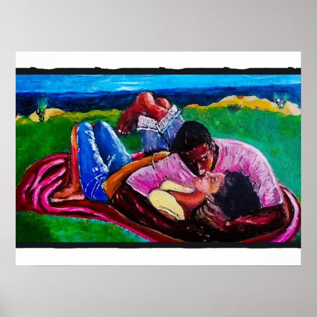 Sunday at the beach poster (Front)