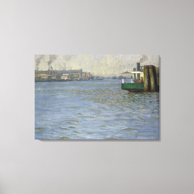 Sunday Atmosphere on the Elbe Canvas Print (Front)