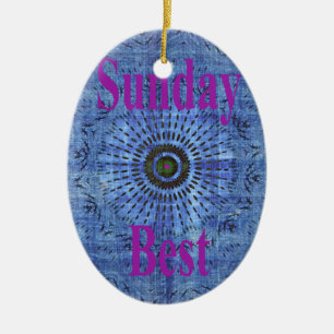 Sunday Best Ceramic Ornament