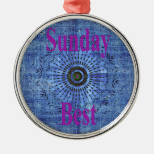 Sunday Best Metal Ornament