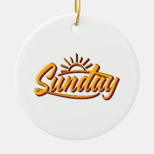 SUNDAY BEST SUMMER CERAMIC ORNAMENT