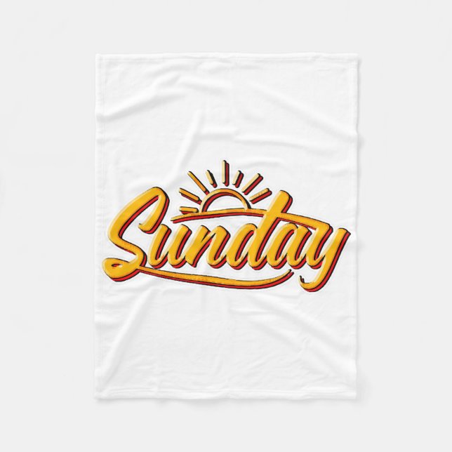 SUNDAY BEST SUMMER FLEECE BLANKET (Front)