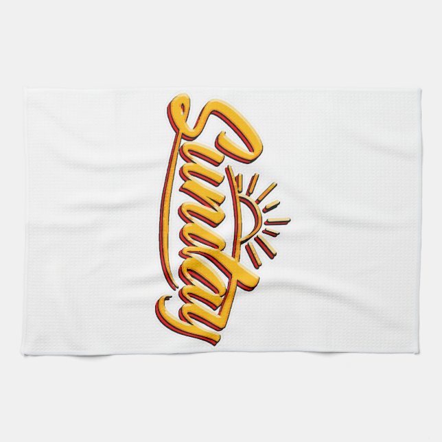 SUNDAY BEST SUMMER KITCHEN TOWEL (Horizontal)