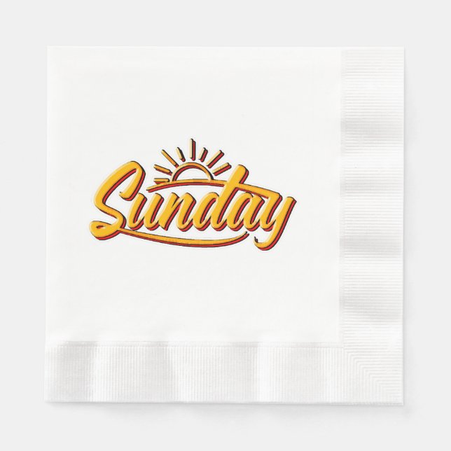 SUNDAY BEST SUMMER NAPKINS (Front)