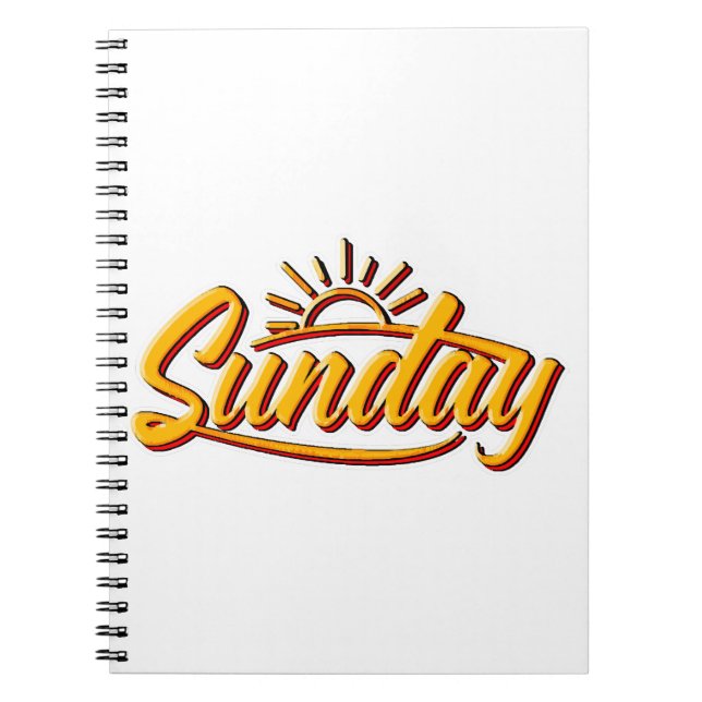 SUNDAY BEST SUMMER NOTEBOOK (Front)