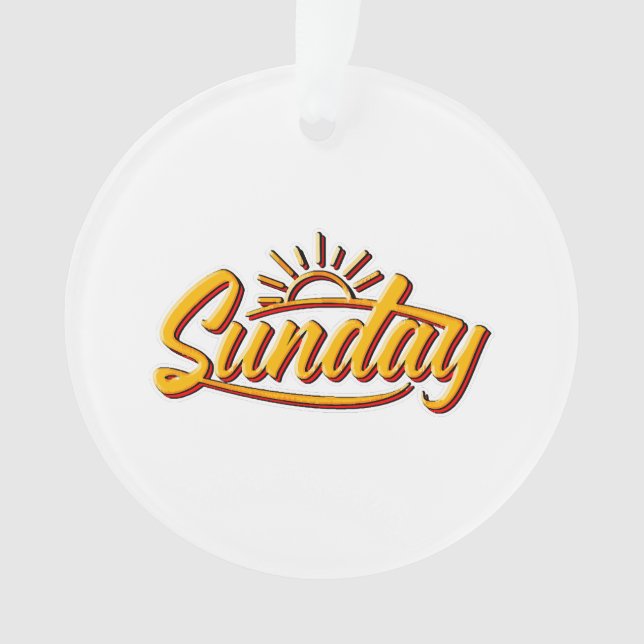 SUNDAY BEST SUMMER ORNAMENT (Front)
