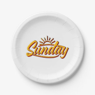 SUNDAY BEST SUMMER PAPER PLATES
