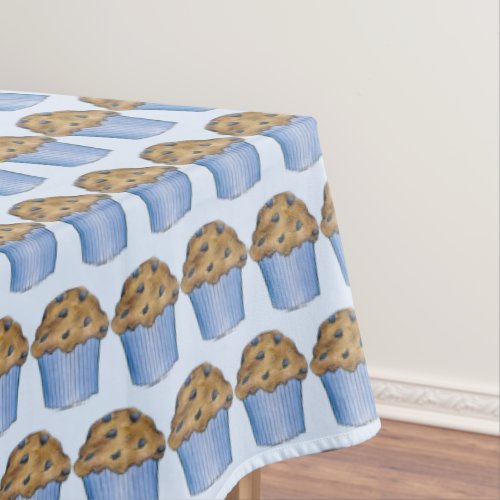 Sunday Breakfast Brunch Party Blueberry Muffin Tablecloth