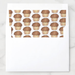 Sunday Breakfast Brunch Streusel Crumb Muffin Envelope Liner
