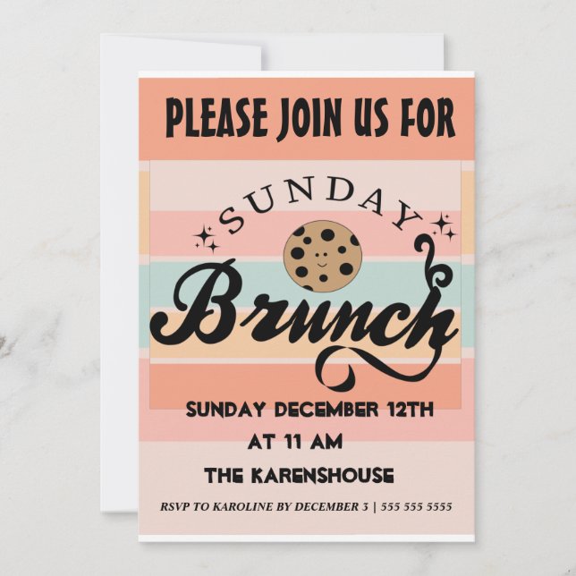 Sunday Brunch   Invitation (Front)