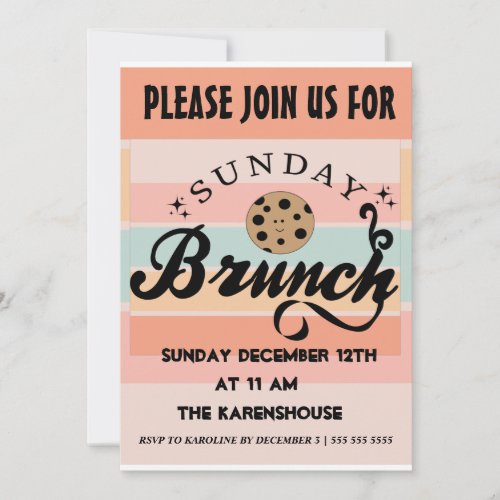 Sunday Brunch   Invitation