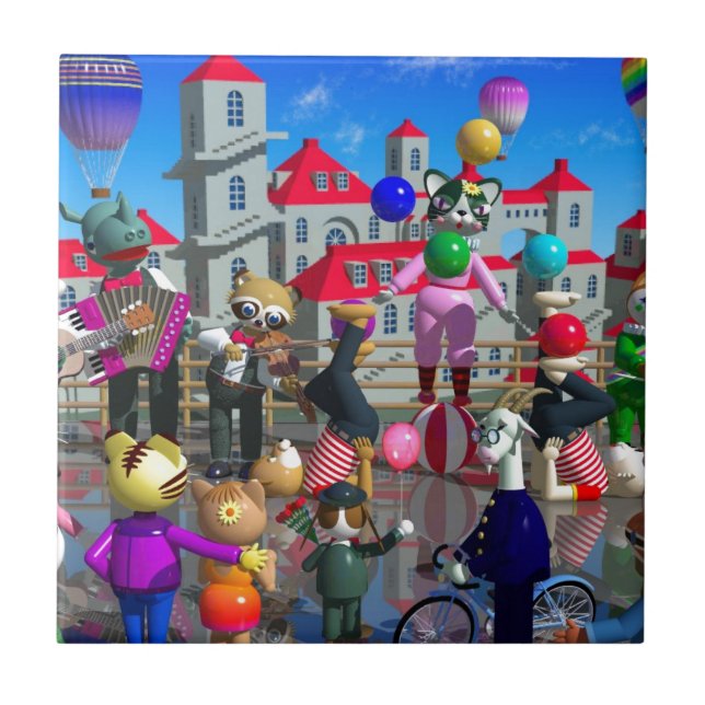 Sunday Ceramic Tile (Front)