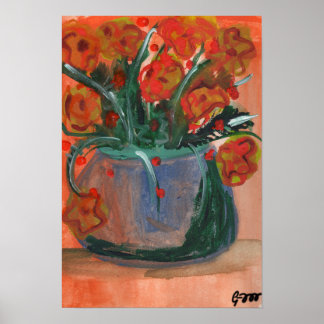 Sunday Flowers Poster