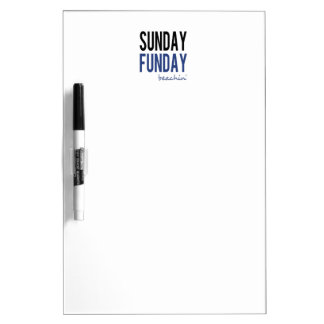 Sunday Funday Beachin' Dry Erase Board