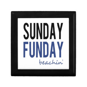 Sunday Funday Beachin' Jewelry Box