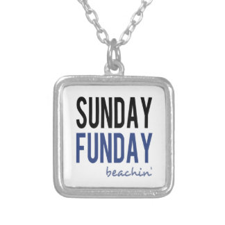 Sunday Funday Beachin' Silver Plated Necklace