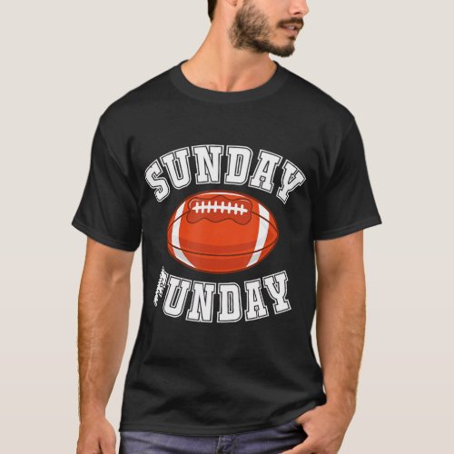 Sunday Funday Football League Sports Graphic Mens  T_Shirt