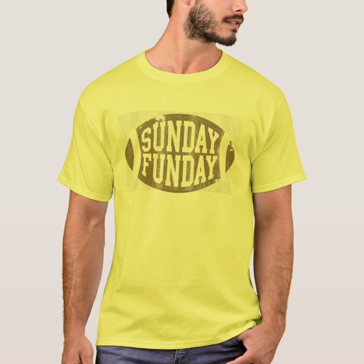 Sunday Funday Football T Shirt 