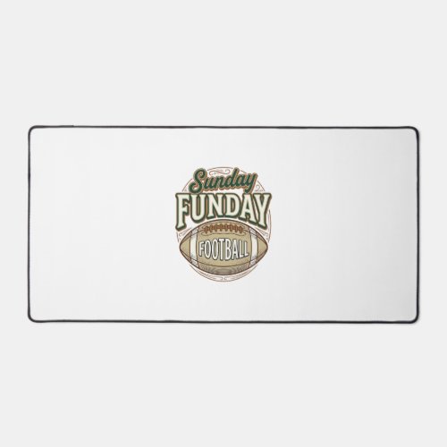 Sunday Funday Football Vintage Shirt Design_1 Desk Mat