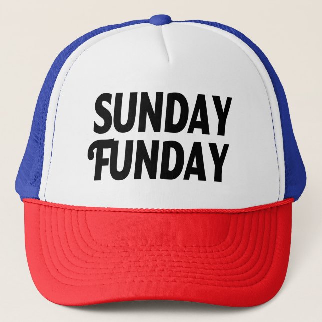 Sunday Funday funny hat (Front)
