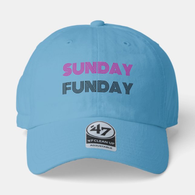 Sunday Funday Funny Personalize 47 Brand Hat (Front)
