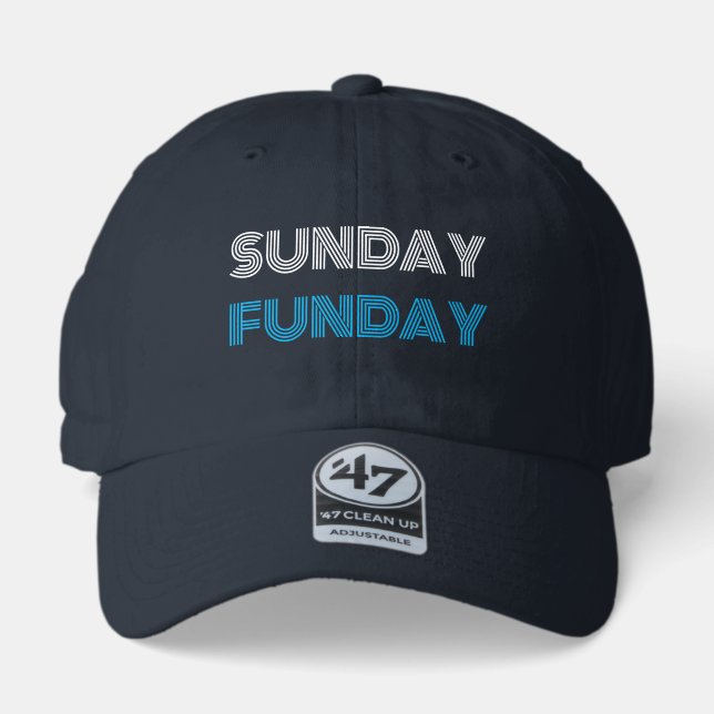 Sunday Funday Funny Personalize 47 Brand Hat (Front)