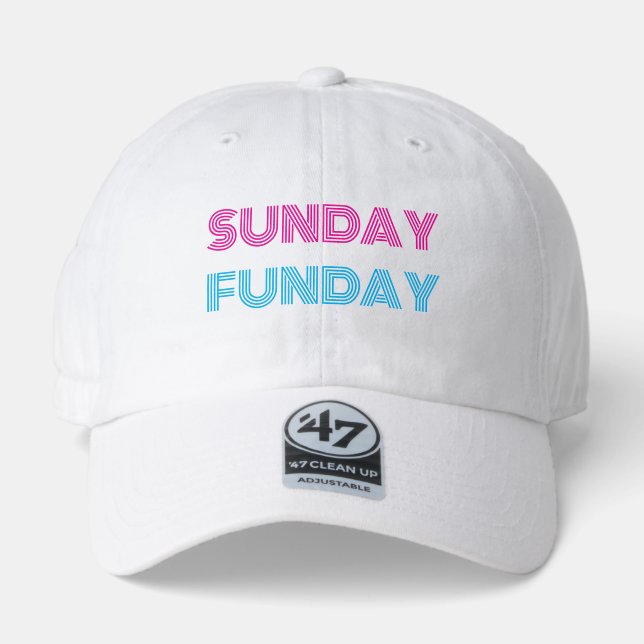 Sunday Funday Funny Personalize 47 Brand Hat (Front)