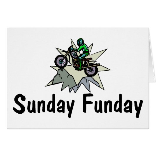 Sunday Funday Motorcycle Cards (Front Horizontal)