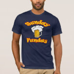 Sunday Funday T-shirt<br><div class="desc">Sunday is usually the day when everyone starts to get a little bummed out because work is approaching fast. This shirt looks at the brighter side of Sunday. One in which copious amounts of mimosa's are drank and brunch enjoyed. Sunday Funday should be enjoyed by all.</div>