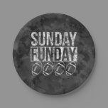 Sunday Funday Vintage Football Paper Plates