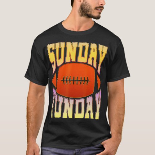 Sunday Funday  Vintage Fun Day Sports Design  46 T_Shirt