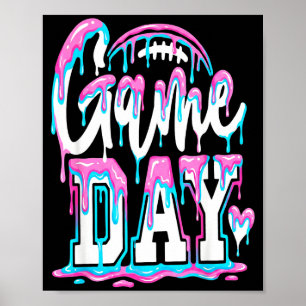 Sunday Game Day American Football Funday Fans Seas Poster