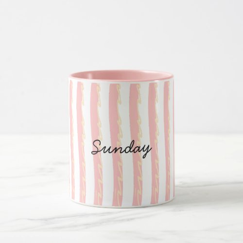 Sunday Girls" Minimalist Ceramic Mug - Aesthetic G