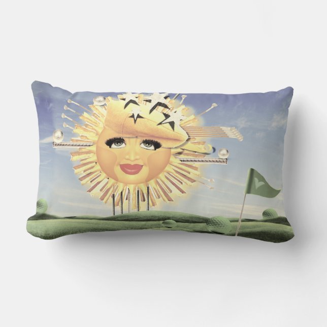 SUNDAY GOLF! LUMBAR PILLOW (Front)