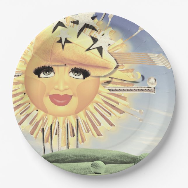 SUNDAY GOLF! PAPER PLATES (Front)