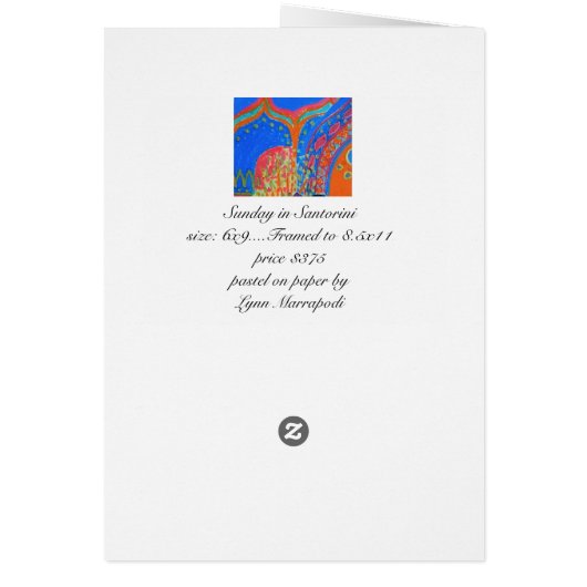 SUNDAY IN SANTORINI (Back)