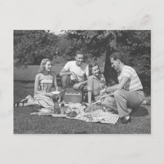 Sunday In The Park With Friends Postcard