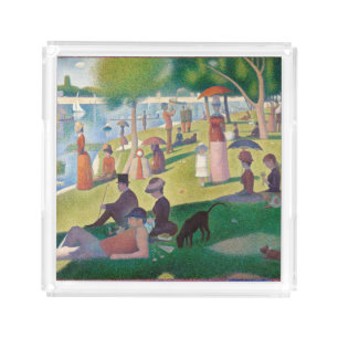 Sunday on La Grande Jatte Seurat Painting Acrylic Tray
