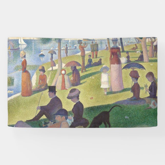 Sunday on La Grande Jatte Seurat Painting Banner (Horizontal)