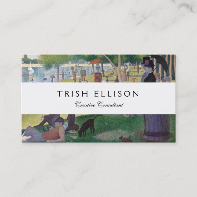 Sunday on La Grande Jatte Seurat Painting Business Card (Front)