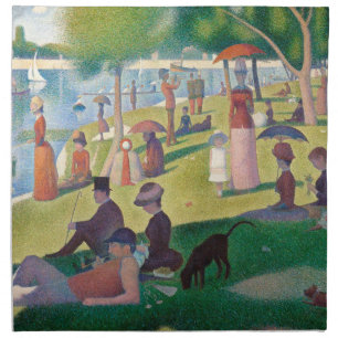 Sunday on La Grande Jatte Seurat Painting Cloth Napkin