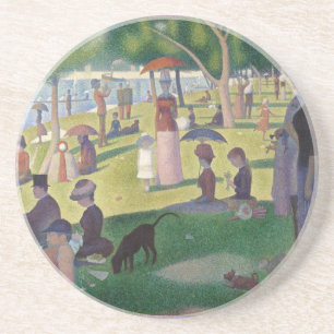 Sunday on La Grande Jatte Seurat Painting Drink Coaster