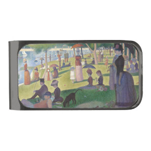 Sunday on La Grande Jatte Seurat Painting Gunmetal Finish Money Clip