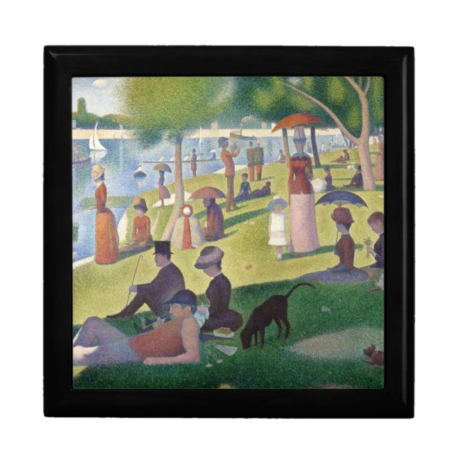 Sunday on La Grande Jatte Seurat Painting Keepsake Box (Front)