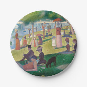 Sunday on La Grande Jatte Seurat Painting Paper Plates