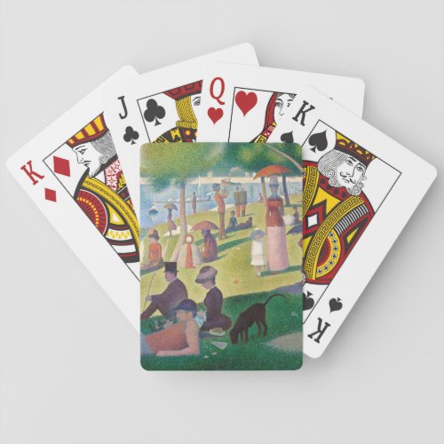 Sunday on La Grande Jatte Seurat Painting Poker Cards